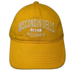 Strand Headwear Baseball Cap Yellow One Size Strapback Wisconsin Dells Hat
